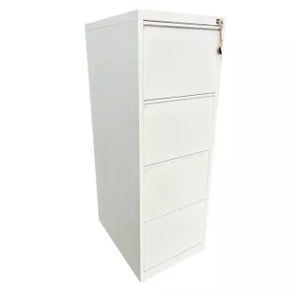 LISTA│Classeur à dossiers suspendus 4 tiroirs Profondeur 60 cm - Blanc
