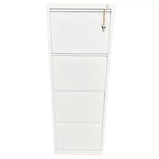 LISTA│Classeur à dossiers suspendus 4 tiroirs Profondeur 60 cm - Blanc