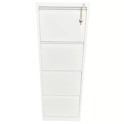 LISTA│Classeur à dossiers suspendus 4 tiroirs Profondeur 60 cm - Blanc