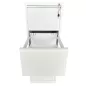 LISTA│Classeur à dossiers suspendus 4 tiroirs Profondeur 60 cm - Blanc