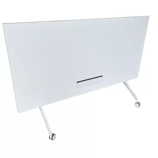 STEELCASE│Modèle Flip Top Twin - Table abattante 160x80│Blanc/Blanc