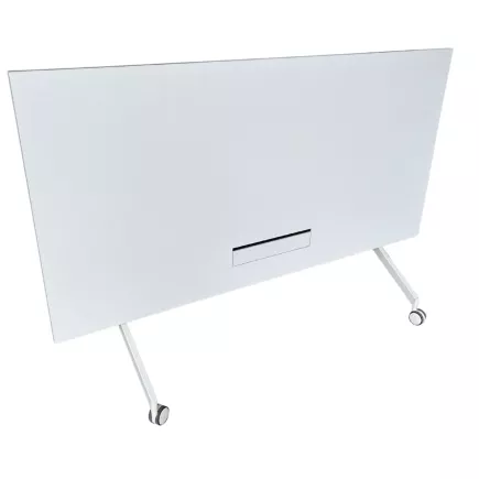 STEELCASE│Modèle Flip Top Twin - Table abattante 160x80│Blanc/Blanc