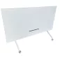 STEELCASE│Modèle Flip Top Twin - Table abattante 160x80│Blanc/Blanc