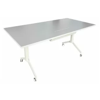 STEELCASE│Modèle Flip Top Twin - Table abattante 160x80│Blanc/Blanc