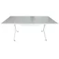 STEELCASE│Modèle Flip Top Twin - Table abattante 160x80│Blanc/Blanc