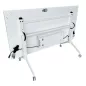 STEELCASE│Modèle Flip Top Twin - Table abattante 160x80│Blanc/Blanc