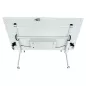 STEELCASE│Modèle Flip Top Twin - Table abattante 160x80│Blanc/Blanc