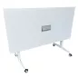 ECHO│Table abattante 160x80│Blanc/Blanc
