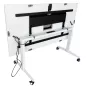 ECHO│Table abattante 160x80│Blanc/Blanc