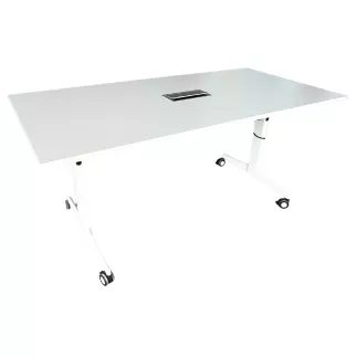 ECHO│Table abattante 160x80│Blanc/Blanc