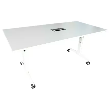 ECHO│Table abattante 160x80│Blanc/Blanc