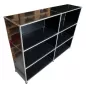USM HALLER│Etagère 6 cases ouvertes 2L x 3H│Noir USM HALLER│Etagère 6 cases ouvertes 2L x 3H│Noir