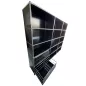USM HALLER│Etagère 15 cases 3L x 5H - 13 cases ouvertes + 2 tiroirs doubles DS│Noir