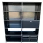USM HALLER│Armoire 10 cases 2L x 5H - 5 cases ouvertes + 4 tiroirs doubles DS + 1 clapet│Noir