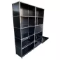 USM HALLER│Armoire 10 cases 2L x 5H - 5 cases ouvertes + 4 tiroirs doubles DS + 1 clapet│Noir
