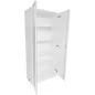 ECHO│Armoire haute portes battantes│L 80 x H 180 cm│Blanc/Blanc ECHO│Armoire haute portes battantes│L 80 x H 180 cm│Blanc/Blanc