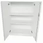 ECHO│Armoire basseportes battantes│L 80 x H 117 cm│Blanc/Blanc ECHO│Armoire basseportes battantes│L 80 x H 117 cm│Blanc/Blanc