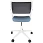 STEELCASE│Modèle QiVi - Siège d'accueil/visiteurs/conférence - Sur roulettes réglable en hauteur│Blanc / Bleu STEELCASE│Modèle QiVi - Siège d'accueil/visiteurs/conférence - Sur roulettes réglable en hauteur│Blanc / Bleu