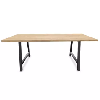 COHESION│Table de conférence 200x120 cm - Nebraska/Noir│8/10 Personnes