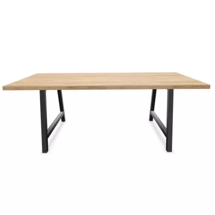 COHESION│Table de conférence 200x120 cm - Nebraska/Noir│8/10 Personnes