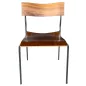 CAMPUS LAMMHULT│Chaises de collectivité - Bois 4 pieds métal│Noyer/Chromé CAMPUS LAMMHULT│Chaises de collectivité - Bois 4 pieds métal│Noyer/Chromé