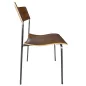 CAMPUS LAMMHULT│Chaises de collectivité - Bois 4 pieds métal│Noyer/Chromé CAMPUS LAMMHULT│Chaises de collectivité - Bois 4 pieds métal│Noyer/Chromé