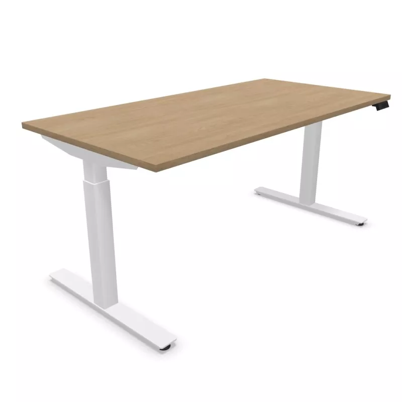 FLEX UP TWO│Bureau électrique 2 moteurs - 2 mémoires de position - 2xUSB A│Plateau mélaminé 25mm