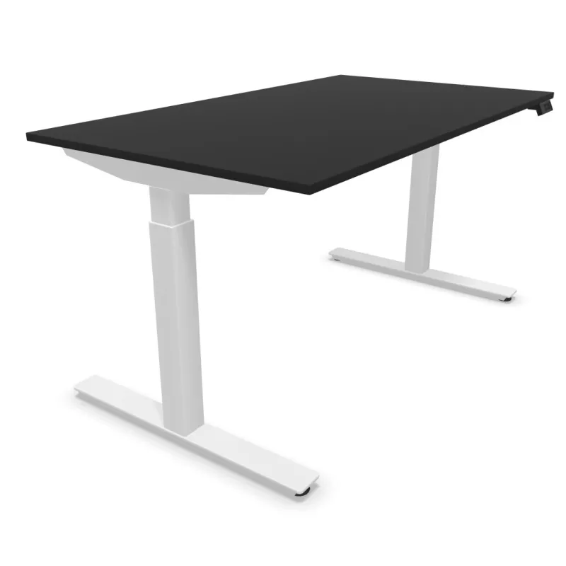 FLEX UP TWO TECH│Bureau électrique 2 moteurs - 2 mémoires de position - 2xUSB A│Plateau Technical Matt 19mm