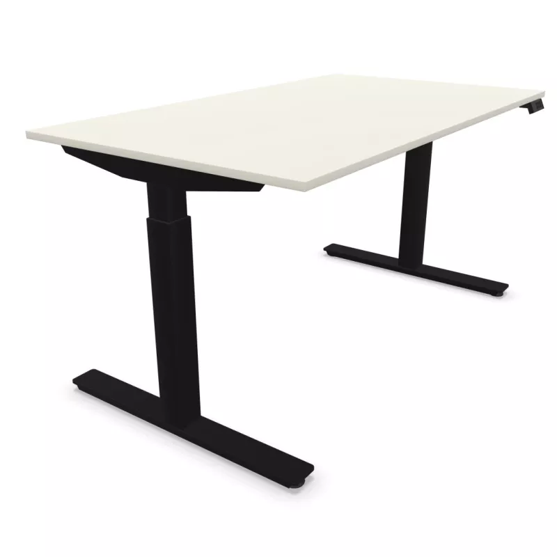 FLEX UP TWO TECH│Bureau électrique 2 moteurs - 2 mémoires de position - 2xUSB A│Plateau Technical Matt 19mm