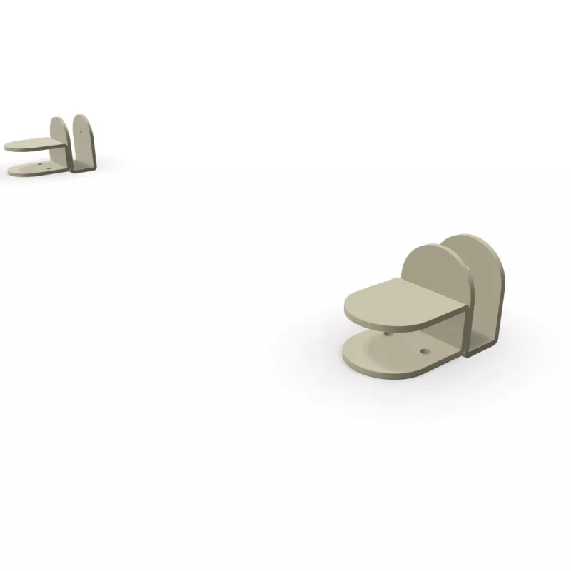 SPATIA│JEU DE 2 pinces pour panneau écran│Pour plateau 19 ou 25 mm SPATIA│JEU DE 2 pinces pour panneau écran│Pour plateau 19 ou 25 mm