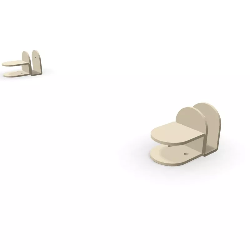 SPATIA│JEU DE 2 pinces pour panneau écran│Pour plateau 19 ou 25 mm SPATIA│JEU DE 2 pinces pour panneau écran│Pour plateau 19 ou 25 mm
