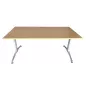 LISTA│Bureau droit Reflect 160x80 cm - Hauteur réglable│Plateau hêtre clair LISTA│Bureau droit Reflect 160x80 cm - Hauteur réglable│Plateau hêtre clair