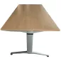 LISTA│Bureau droit Reflect 160x80 cm - Hauteur réglable│Plateau hêtre clair LISTA│Bureau droit Reflect 160x80 cm - Hauteur réglable│Plateau hêtre clair