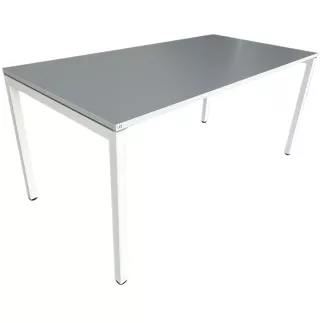 LO LISTA│modèle LO Motion - Bureau 160x80 cm│Gris clair / Blanc