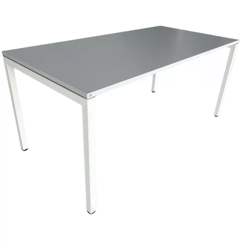 LO LISTA│modèle LO Motion - Bureau 160x80 cm│Gris clair / Blanc LO LISTA│modèle LO Motion - Bureau 160x80 cm│Gris clair / Blanc