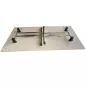 PLIANTE│Table modulaire pliante 160x80 cm│Erable blanc/Chromé
