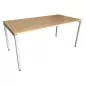 LO LISTA│modèle LO Motion - Bureau 160x80 cm - Hauteur réglable│Hêtre / Gris alu LO LISTA│modèle LO Motion - Bureau 160x80 cm - Hauteur réglable│Hêtre / Gris alu