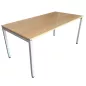 LO LISTA│modèle LO Motion - Bureau 160x80 cm - Hauteur réglable│Hêtre / Gris alu LO LISTA│modèle LO Motion - Bureau 160x80 cm - Hauteur réglable│Hêtre / Gris alu