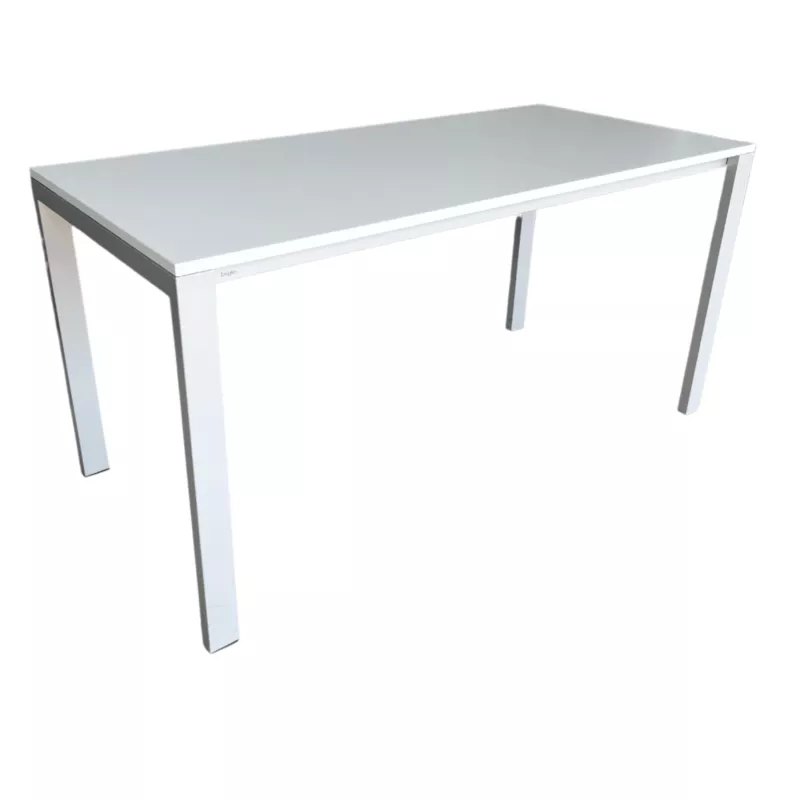 BIGLA│Bureau 150x70 cm│Blanc / Gris alu BIGLA│Bureau 150x70 cm│Blanc / Gris alu