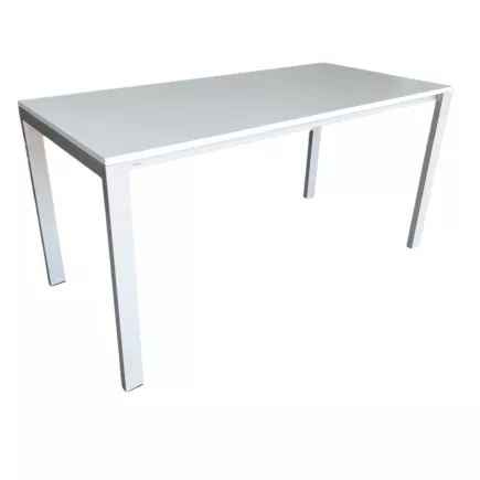 BIGLA│Bureau 150x70 cm│Blanc / Gris alu