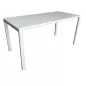 BIGLA│Bureau 150x70 cm│Blanc / Gris alu BIGLA│Bureau 150x70 cm│Blanc / Gris alu