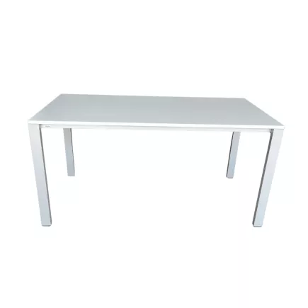 BIGLA│Bureau 150x70 cm│Blanc / Gris alu