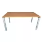 ASTRO│Bureau droit 160x80│Hêtre naturel / Gris aluminium ASTRO│Bureau droit 160x80│Hêtre naturel / Gris aluminium
