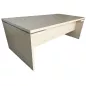 XENIO+│Bureau Direction droit L 200 x p 100 cm - avec voile de fond│Chêne Fil XENIO+│Bureau Direction droit L 200 x p 100 cm - avec voile de fond│Chêne Fil
