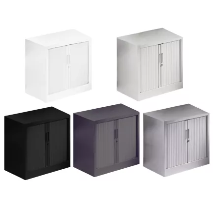 ARIV│Armoire rideau L 80 x H 71 ou 72.1 cm│Acier unicolore - 5 décors à choix