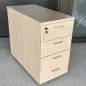 ACTIU│Caisson Hauteur bureau - 4 tiroirs│Profondeur 80 cm│Chêne Fil / Alu ACTIU│Caisson Hauteur bureau - 4 tiroirs│Profondeur 80 cm│Chêne Fil / Alu