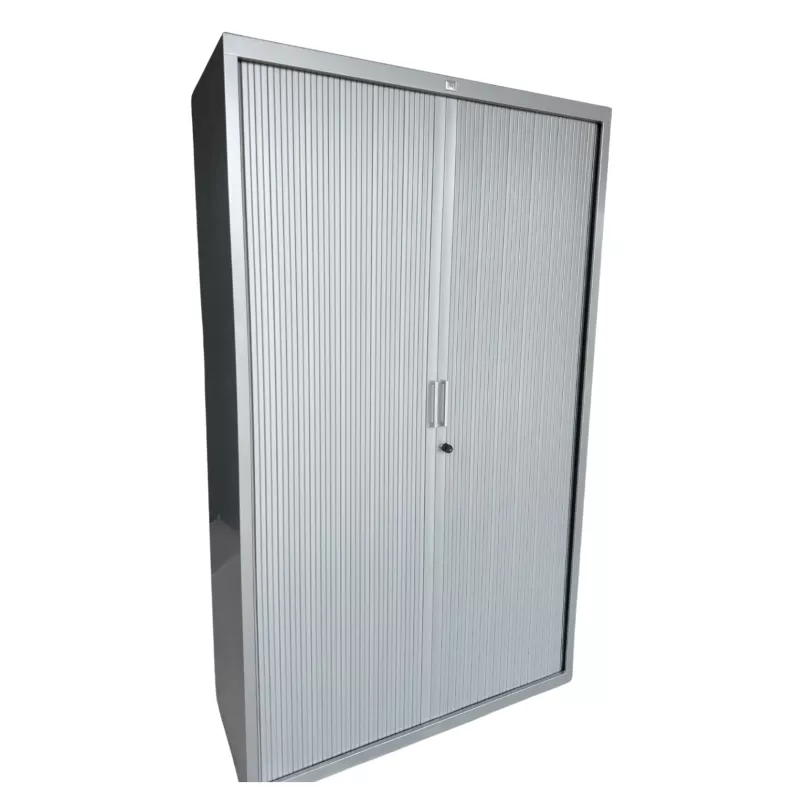 JG GROUP│Armoire rideau L120xH198 cm│Gris aluminium JG GROUP│Armoire rideau L120xH198 cm│Gris aluminium