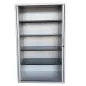 JG GROUP│Armoire rideau L120xH198 cm│Gris aluminium JG GROUP│Armoire rideau L120xH198 cm│Gris aluminium