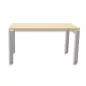 CONECT│Bureau droit L 140 x 80│Chêne naturel - Gris aluminium CONECT│Bureau droit L 140 x 80│Chêne naturel - Gris aluminium