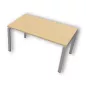 CONECT│Bureau droit L 140 x 80│Chêne naturel - Gris aluminium CONECT│Bureau droit L 140 x 80│Chêne naturel - Gris aluminium